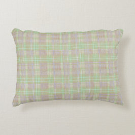 Farmhouse Neutral Sage Plaid Dekokissen