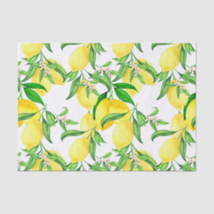Farmhouse Style Lemon auf einem Weinpapier Seidenpapier