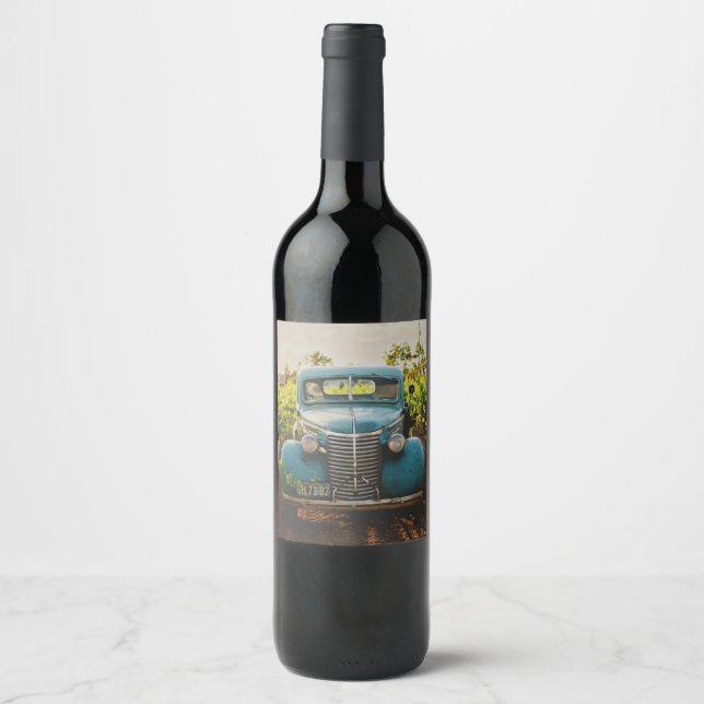 FARMHOUSE WINE LABEL WEDDING WEINETIKETT (Vorderseite)