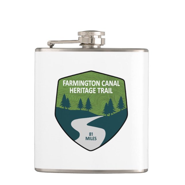 Farmington Canal Heritage Trail Flachmann (Vorderseite)