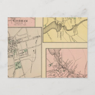 Farmington, Gorham, Yarmouth, Bridgton Postkarte