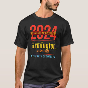 Farmington Missouri Totale Sonnenfinsternis 2024 T-Shirt