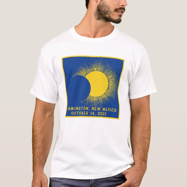 FARMINGTON NEUE MEXIKO JÄHRLICHES Solar Eclipse ÜL T-Shirt (Vorderseite)