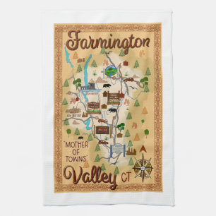 Farmington Valley, Connecticut, Mutter der Städte Geschirrtuch