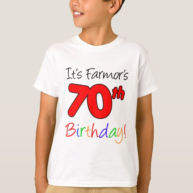 Farmor's 70. Geburtstag Schwedische Großmutter T-Shirt (Vorderseite)