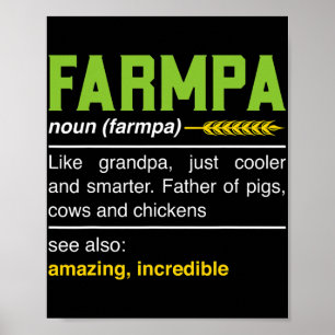 Farmpa Funny Farm Bauer Großa Definition Poster
