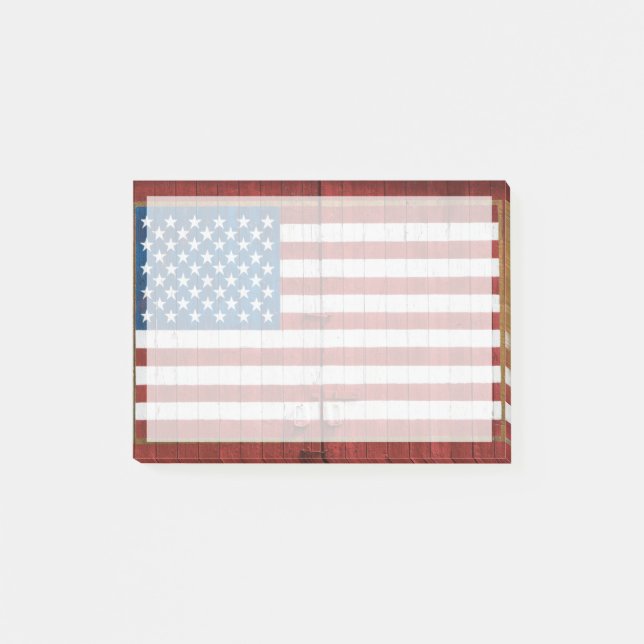 Farms American Flag | Barn Mural Post-it Klebezettel (Vorderseite)
