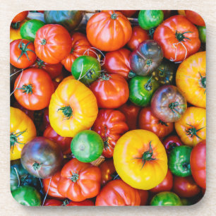 Farms Colorful Tomato Harvest Getränkeuntersetzer