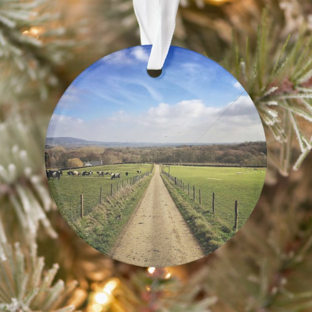 Farms English Countryside Dirt Road Ornament (Baum)