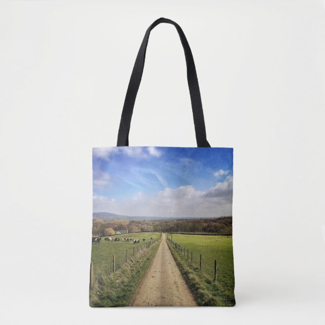Farms | English Countryside Dirt Road Tasche (Vorderseite)