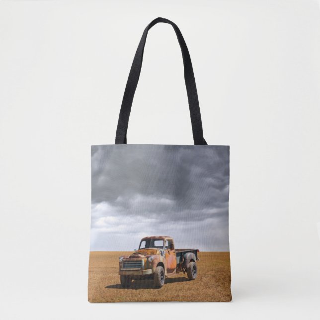 Farms Old Truck | in Field Tasche (Vorderseite)