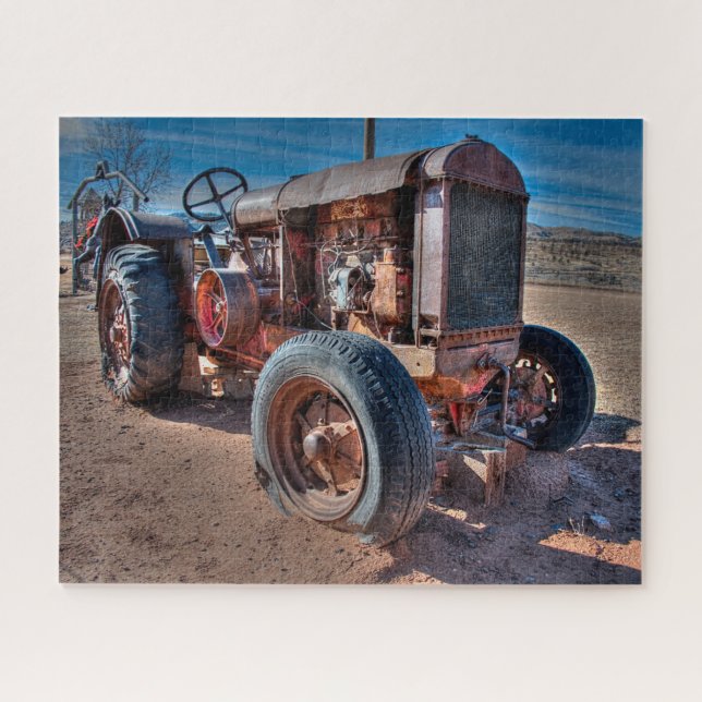 Farms Rusty Antique Tractor (Horizontal)