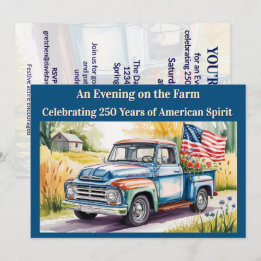 Farmstead Americana ★ Patriotic US 250 Celebration Einladung
