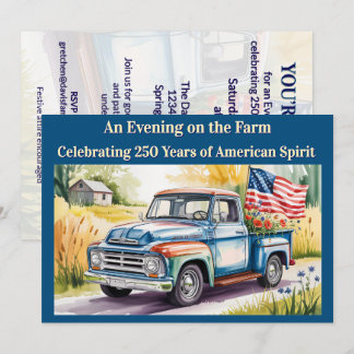 Farmstead Americana ★ Patriotic US 250 Celebration Einladung
