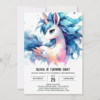 Farmyard Digital Horse Geburtstag Einladung