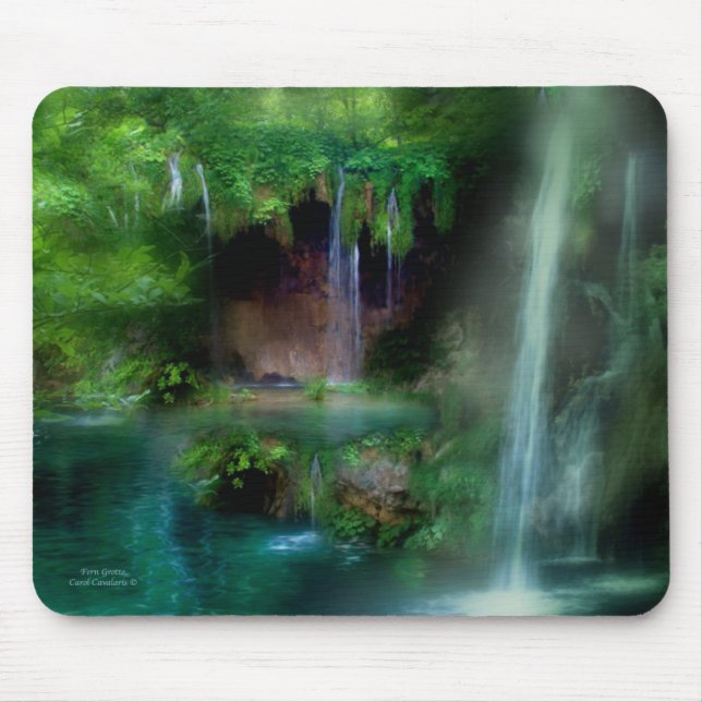 Farn-Grotte Mousepad (Vorne)