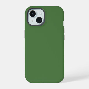 Farn Grün Einfarbig iPhone 15 Hülle