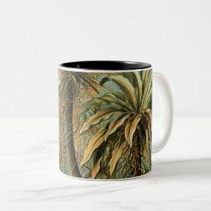 Farn Palmenbaum Antik Botanisch Farn Kunst Zweifarbige Tasse