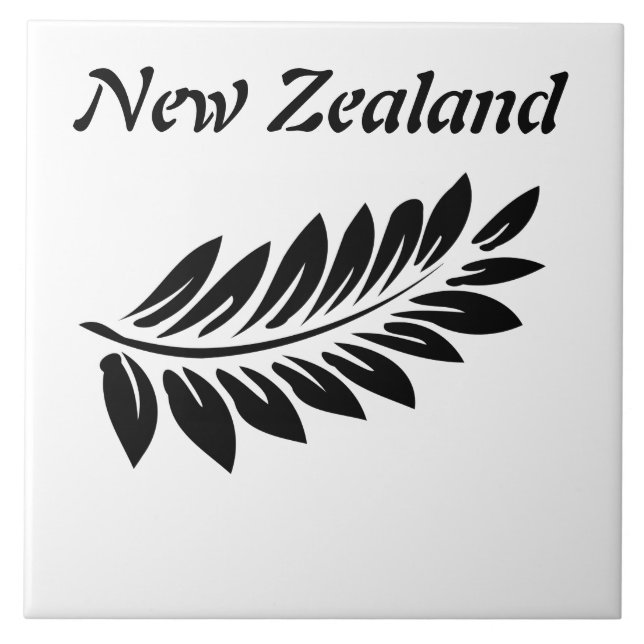 Farnblatt Fliese (Vorderseite)