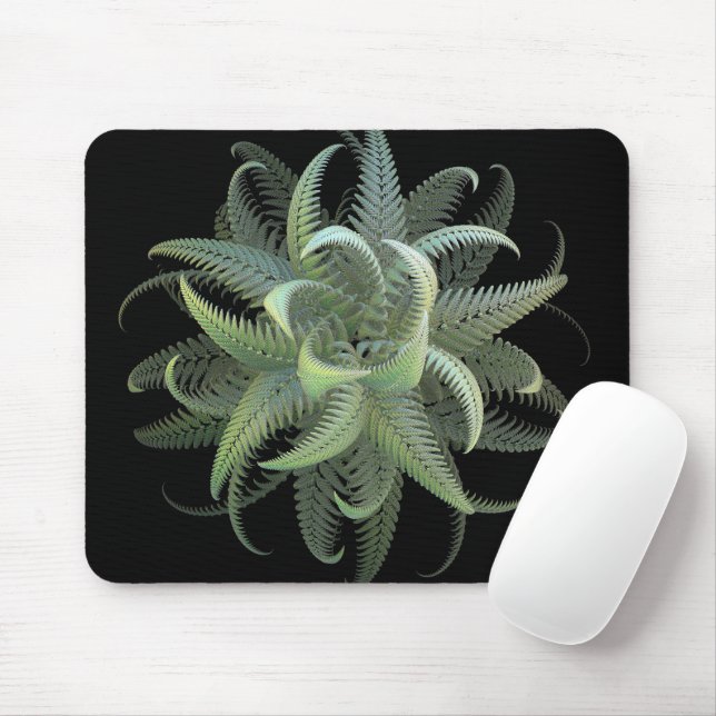 Farnblüten-Fraktal  Mousepad (Mit Mouse)