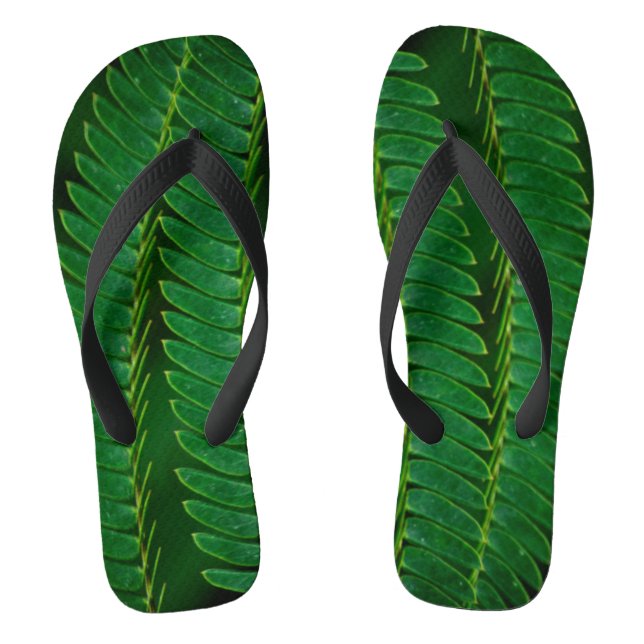 Farnlaub Flip Flops (Fußbett)