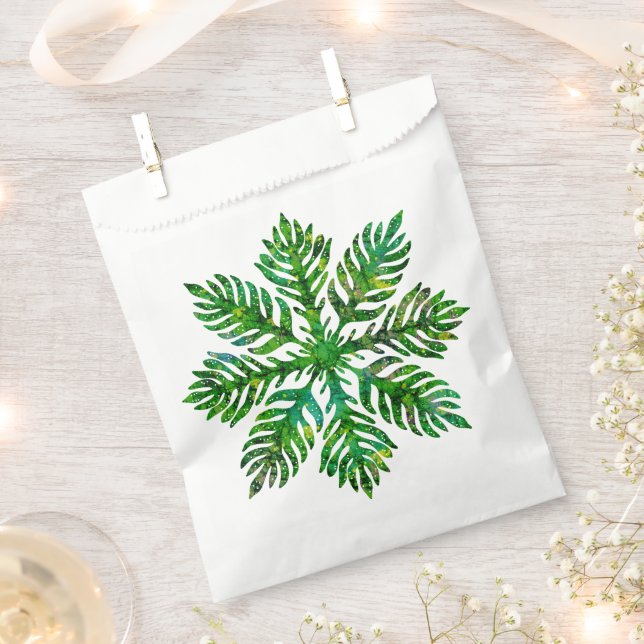 Farnpapier Hawaiian quilae Geschenktütchen (Ausgeschnitten)