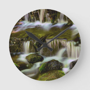 Farnquelle, Yosemite-Nationalpark, Kalifornien Runde Wanduhr