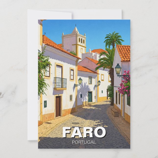 Faro Algarve Feiertagskarte (Vorderseite)
