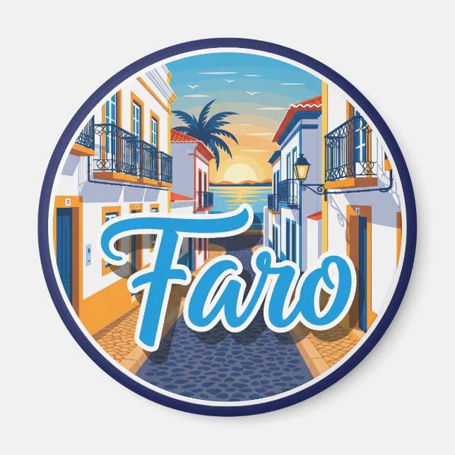 Faro Algarve Magnet (Vorne)