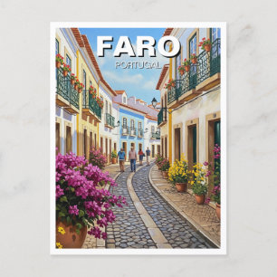 Faro Algarve Postkarte