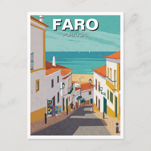 Faro Algarve Postkarte (Vorderseite)