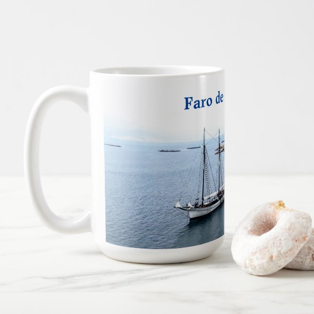 Faro de Punta Cabalo Kaffeetasse (Mit Donut)