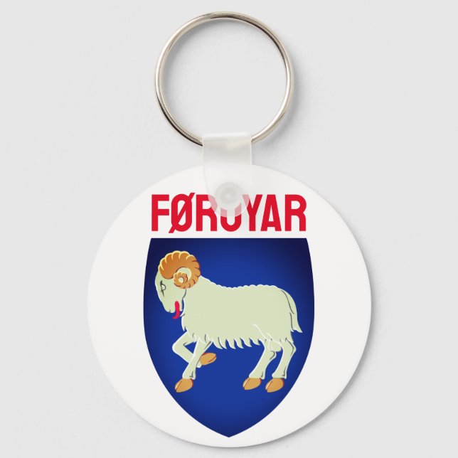 Faroe Islands coat of arms (DENMARK) Schlüsselanhänger (Vorderseite)