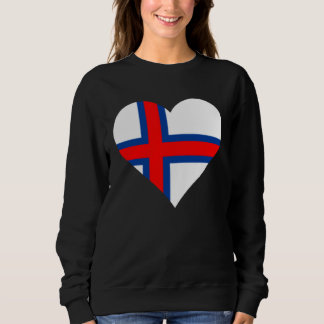 Faroe Islands Flag Heart Faroe Islands Love Faroe Sweatshirt