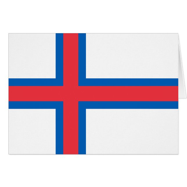 Färöer-Flagge (Vorderseite (Horizontal))