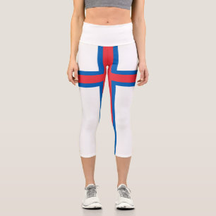 Färöer-Flagge Capri Leggings