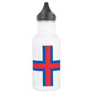 Färöer-Flagge Edelstahlflasche