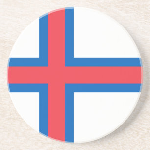 Färöer-Flagge Getränkeuntersetzer