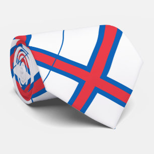 Färöer-Flagge Krawatte