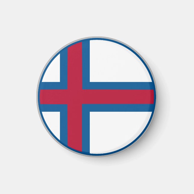 Färöer-Flagge Magnet (Vorne)