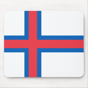 Färöer-Flagge Mousepad