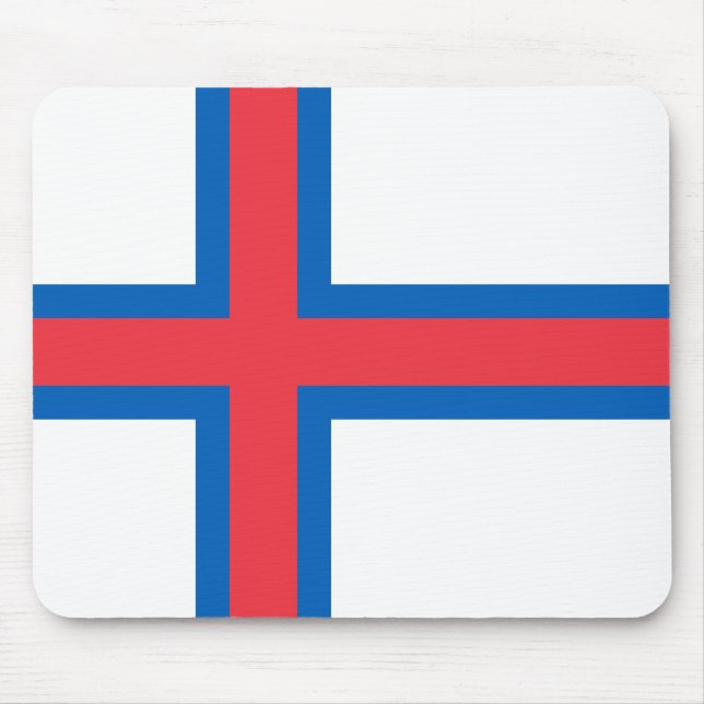 Färöer-Flagge Mousepad (Vorne)