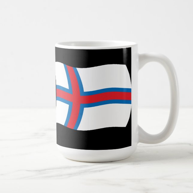 Färöer-Flagge Tasse (Rechts)