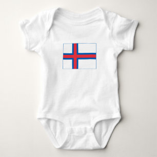 Färöer-Inseln-Flagge Baby Strampler
