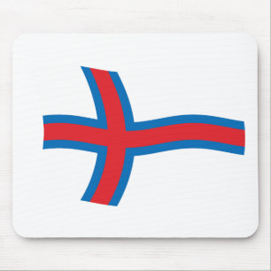 Färöer-Inseln-Flagge-Mauspad Mousepad