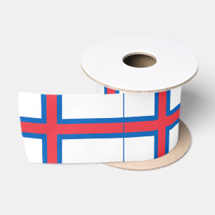 Färöer-Inseln-Flagge Satinband