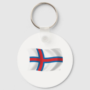 Färöer-Inseln-Flagge Schlüsselanhänger