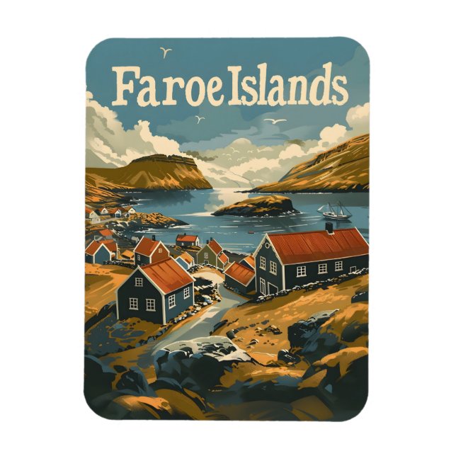 Färöer Vintag Magnet (Vertikal)
