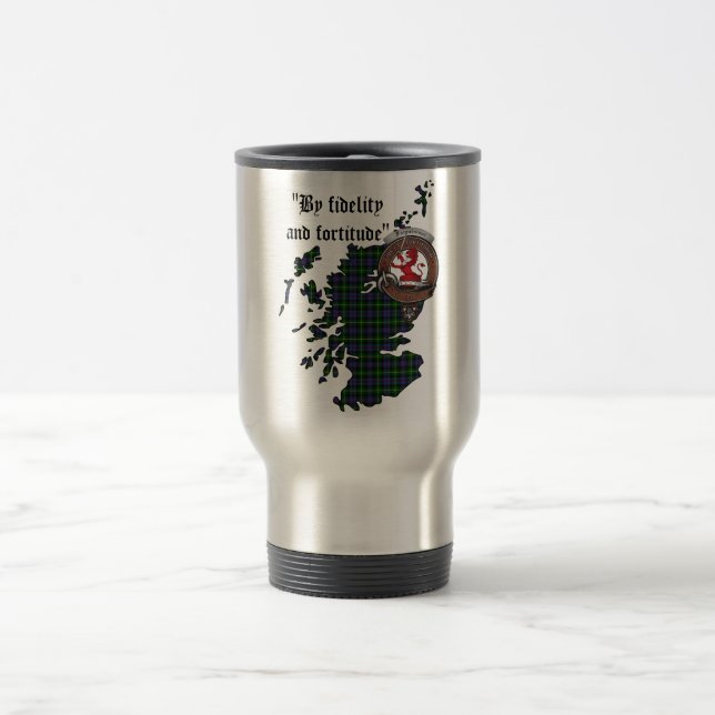 Farquharson Clan Badge Travel Mug (Centre)
