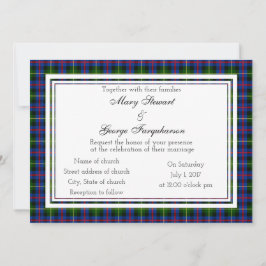 Farquharson Scottish Wedding Einladung